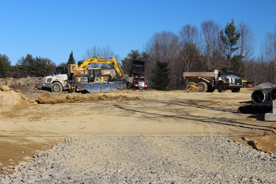 excavating the site